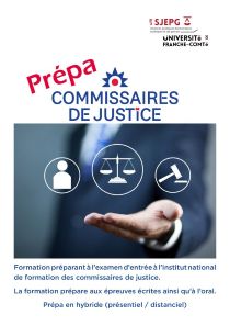 Plaquette de présentation Prépa Commissaire de justice